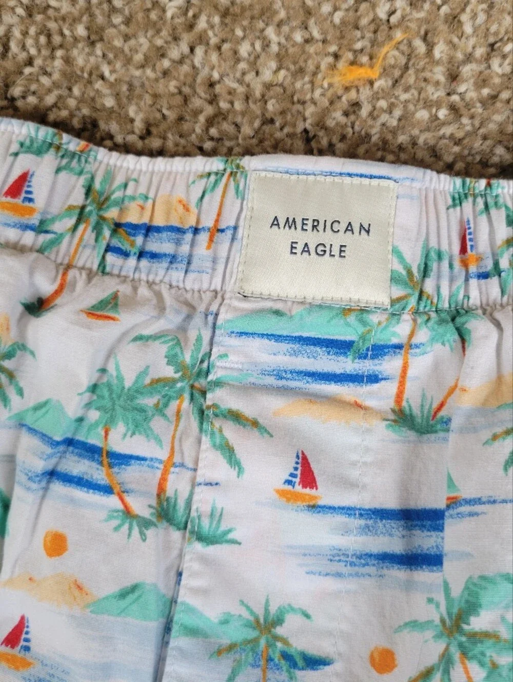 American Eagle Outfitters Tropical Island Vibes Stretch Boxer Shorts